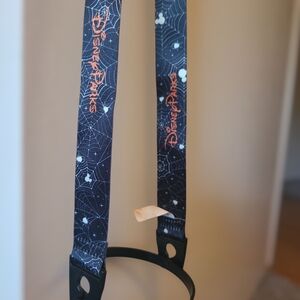 Disney Parks Black and Orange Lanyard